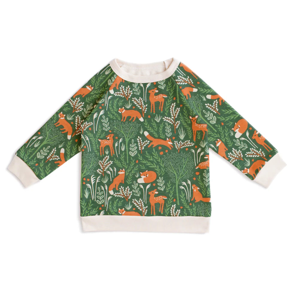 Sweatshirt | Deer & Foxes Green