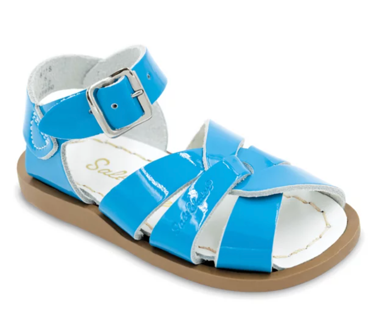 Saltwater Water-Friendly Strappy Toddler Sandals |Turquoise