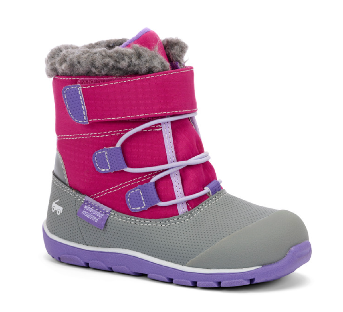 See Kai Run Insulated Waterproof Gilman Boot | Berry/Purple