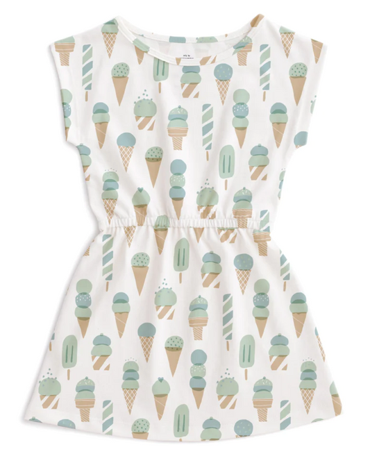 Sierra Dress | Ice Cream Mint & Blue