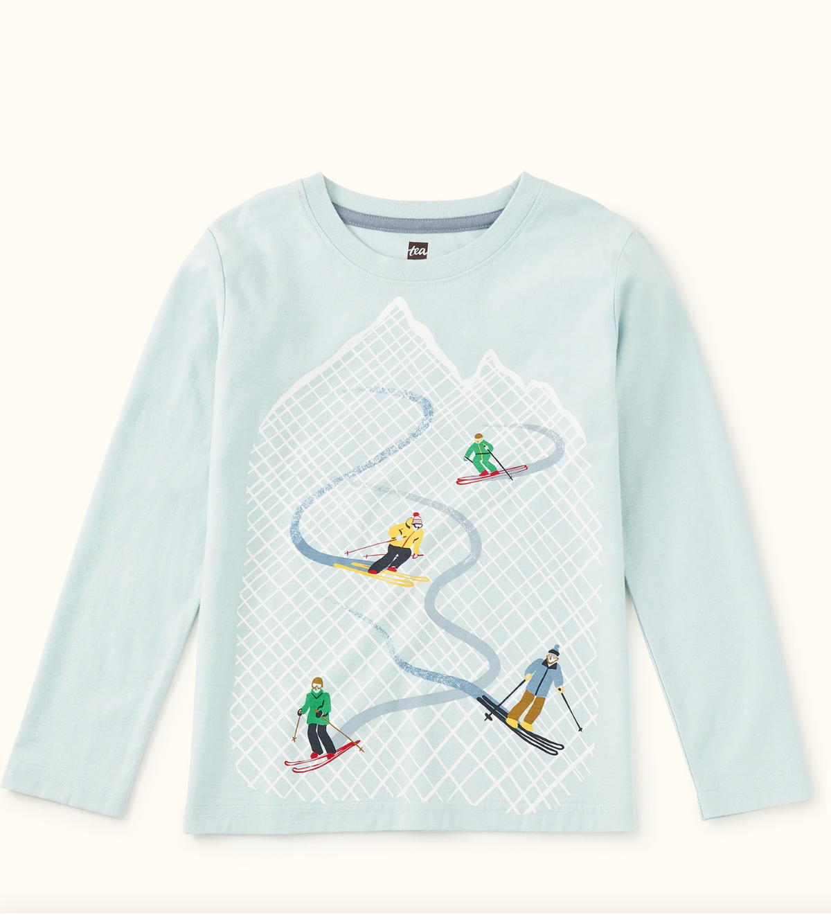 Tea - Graphic Tee - DOWNHILL RUN - STERLING BLUE