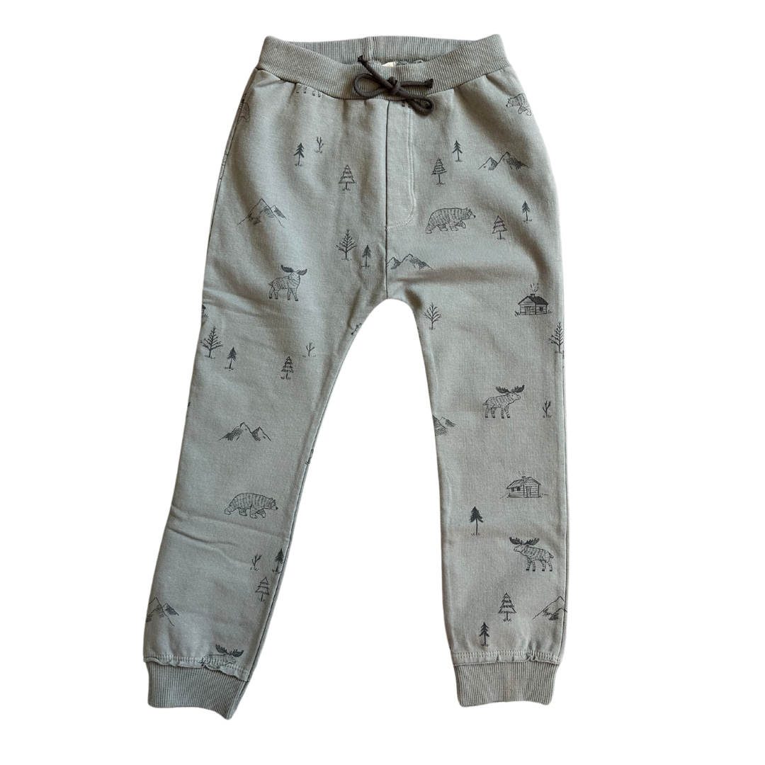 Organic Cotton Woodland Sweatpants | Grey