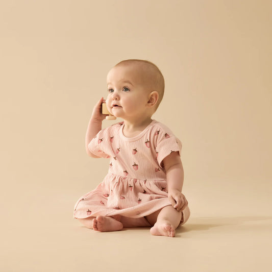 Strawberry Kisses Organic Dress