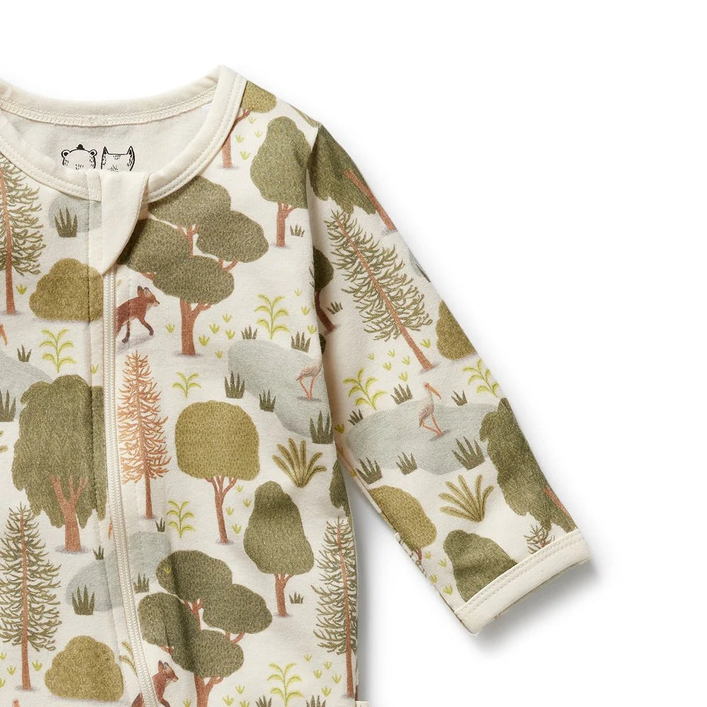 Little Trees Organic Zipsuit with Feet