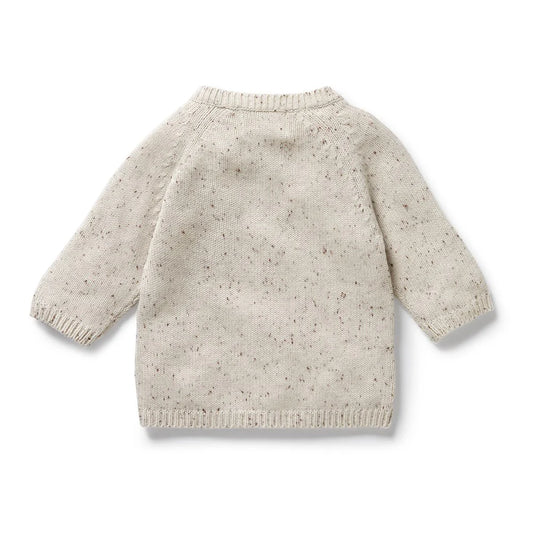Cookie and Cream Organic Knitted Kimono Cardigan