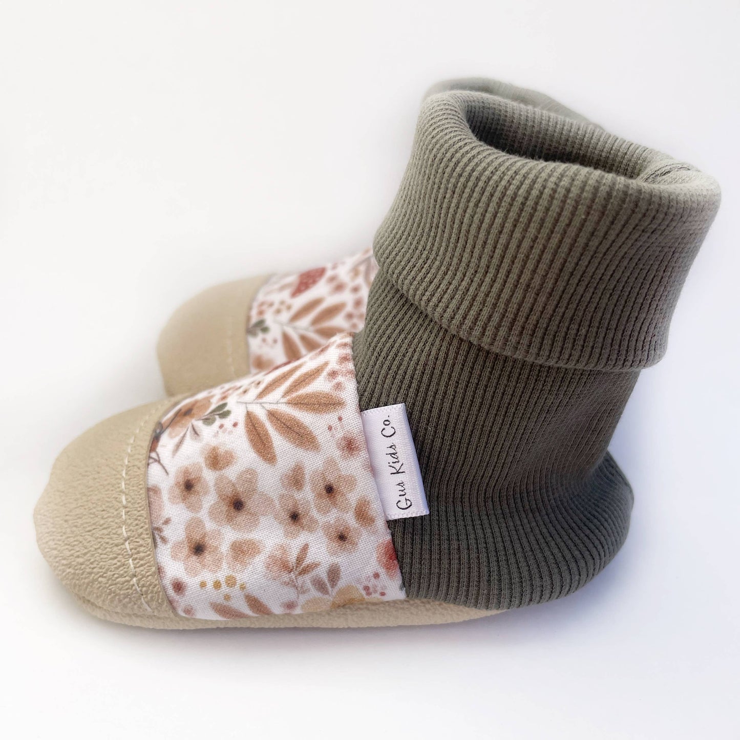 Mushroom Floral Baby Booties