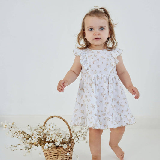 Sable Floral Muslin Dress