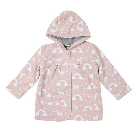 Color Change Unicorn Raincoat I Dusty Pink