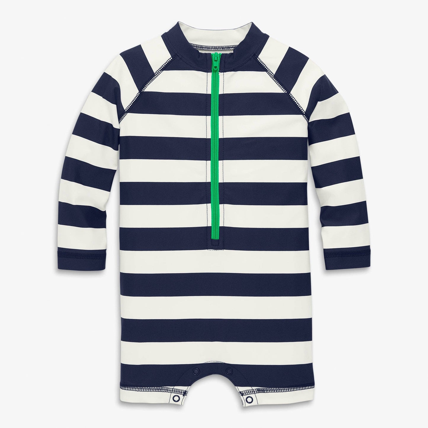 Baby One-Piece Rash Guard In Stripe