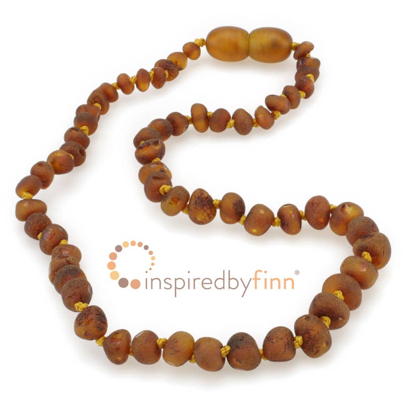 Raw Baltic Amber Necklace – Tea | 12”
