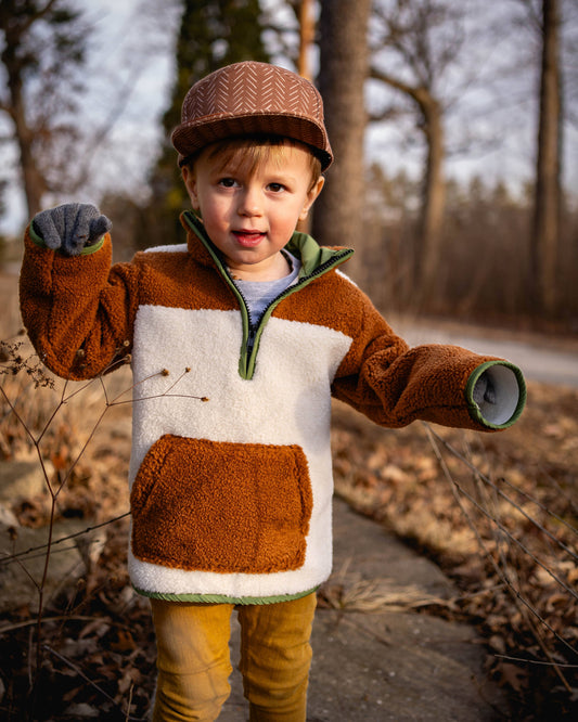 Preorder- Camel Sherpa Pullover