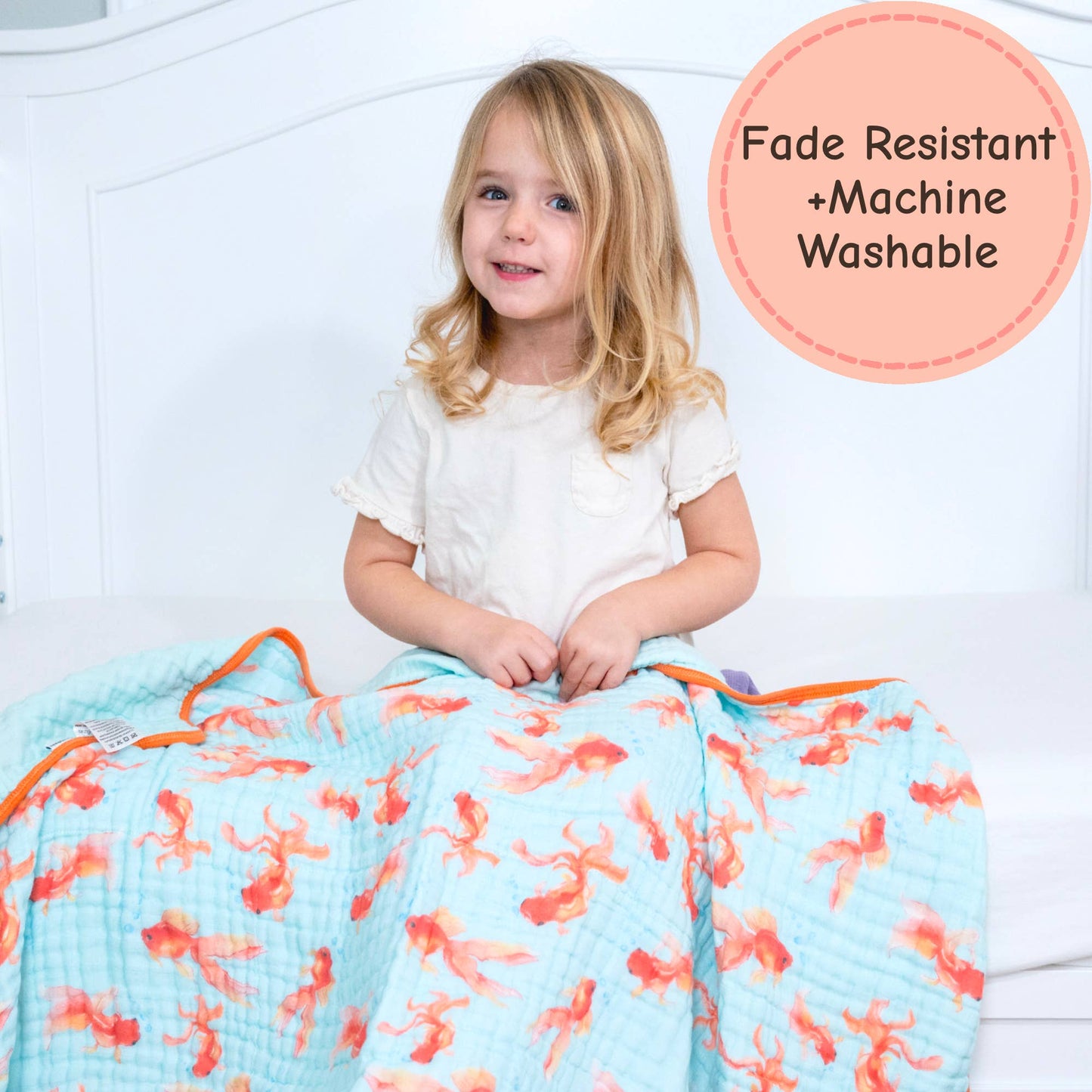 Muslin Quilt Baby & Kids Blanket Goldie