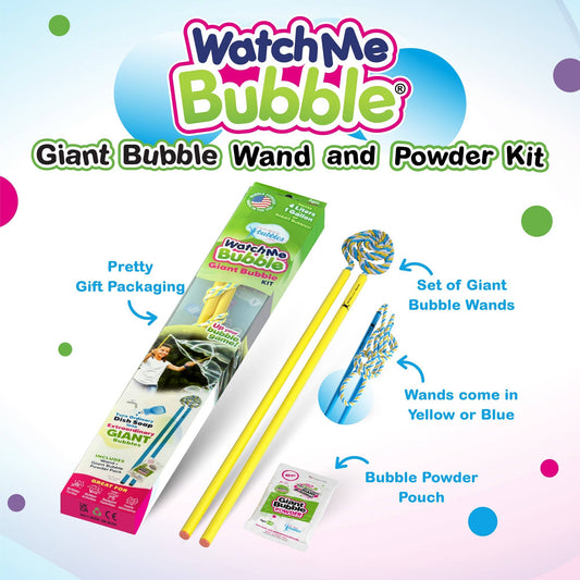 WatchMeBubble Giant Bubble Wand & Powder Kit (PDQ)