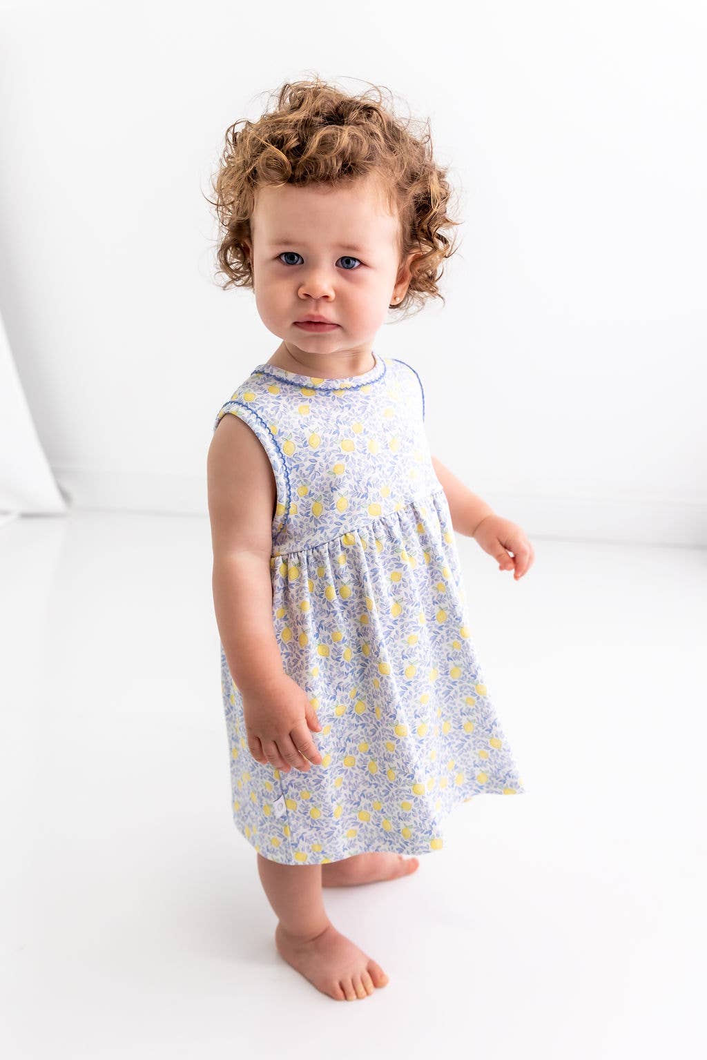 Lemons Pima Baby Dress w/Bloomer