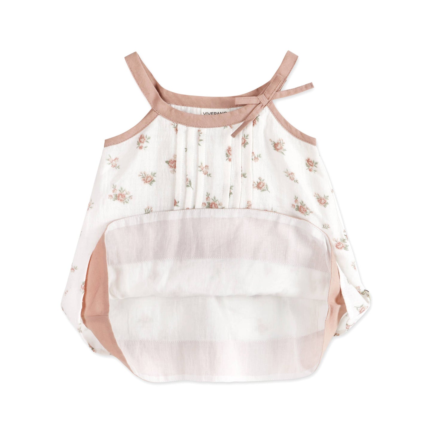 Tea Rose Floral Baby Dress + Bloomer (Organic)