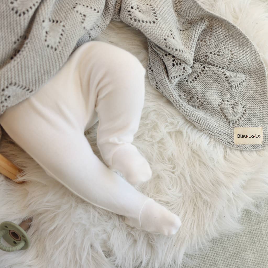 100% Luxury Cotton Receiving Swaddle Baby Blanket - Heart: Rose Pink