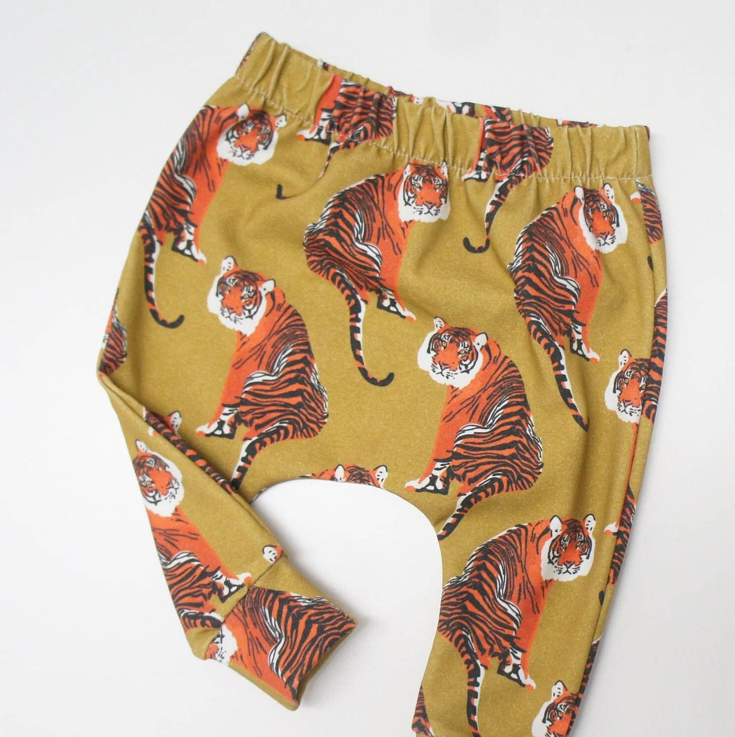 Joggers - Baby/toddler/kids Pants - Tigers On Ochre