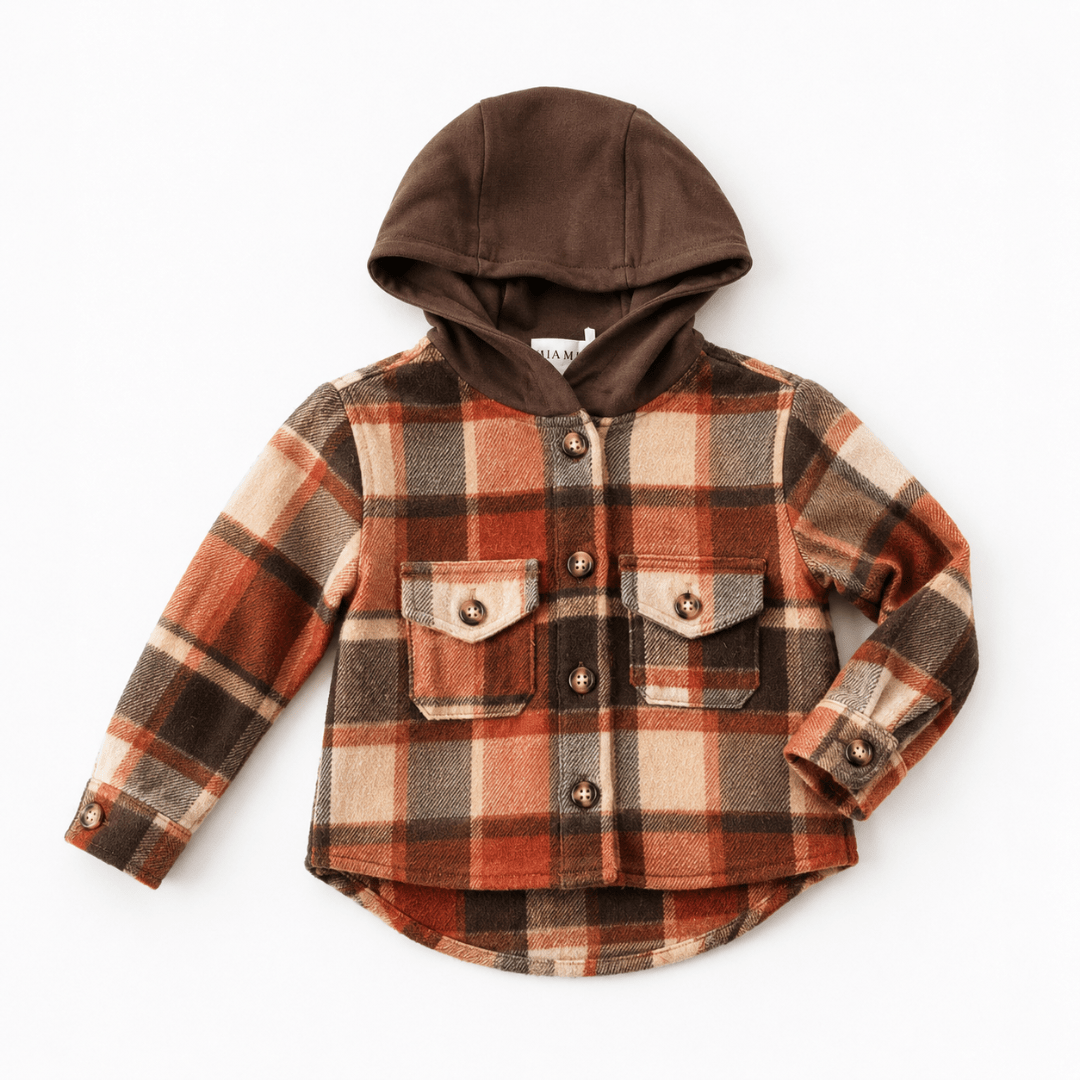 Brown & Rust Plaid Flannel