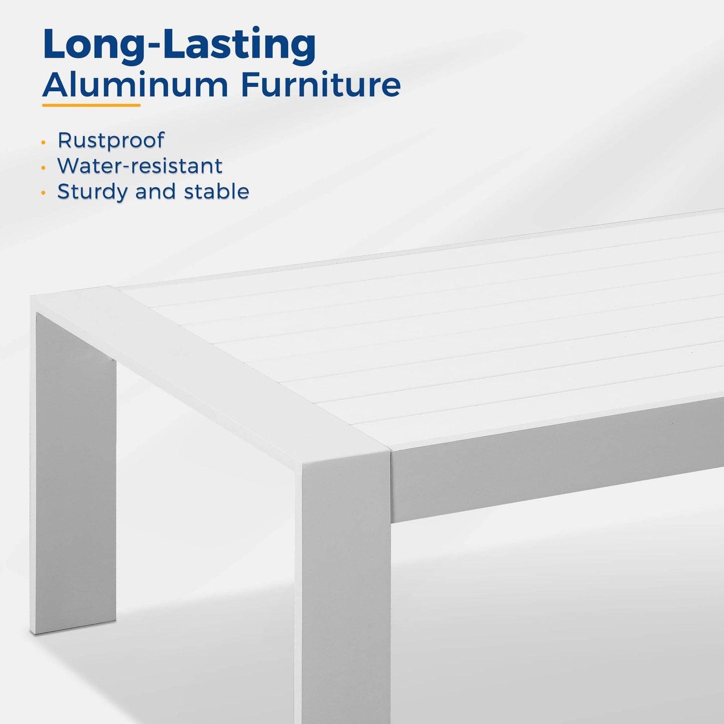 Aluminum Outdoor Furniture Patio Coffee Table