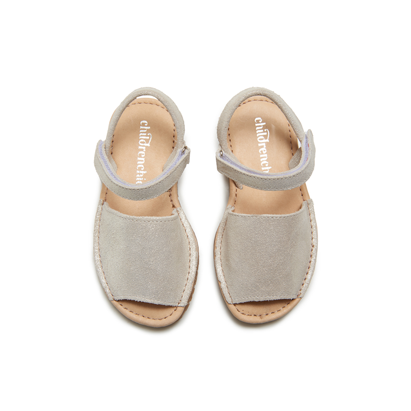 Leather Sandals : Nude Shimmer