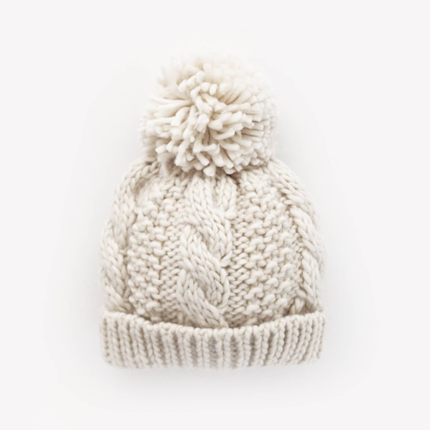 Natural Cable Beanie Baby & Kids
