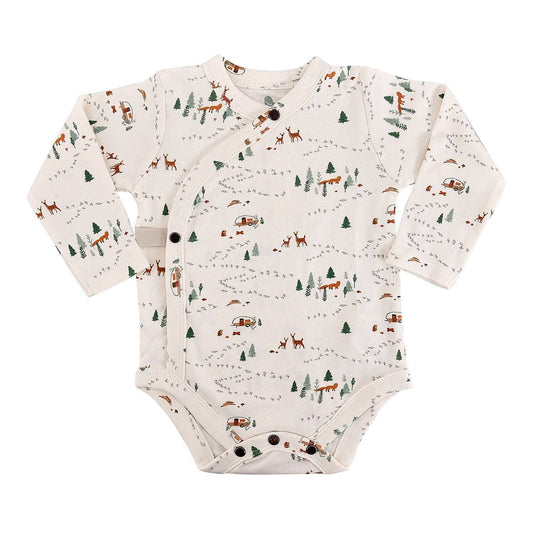 Long bodysuit- Into the woods-Cuffed organic pants- SET WITH ONESIE