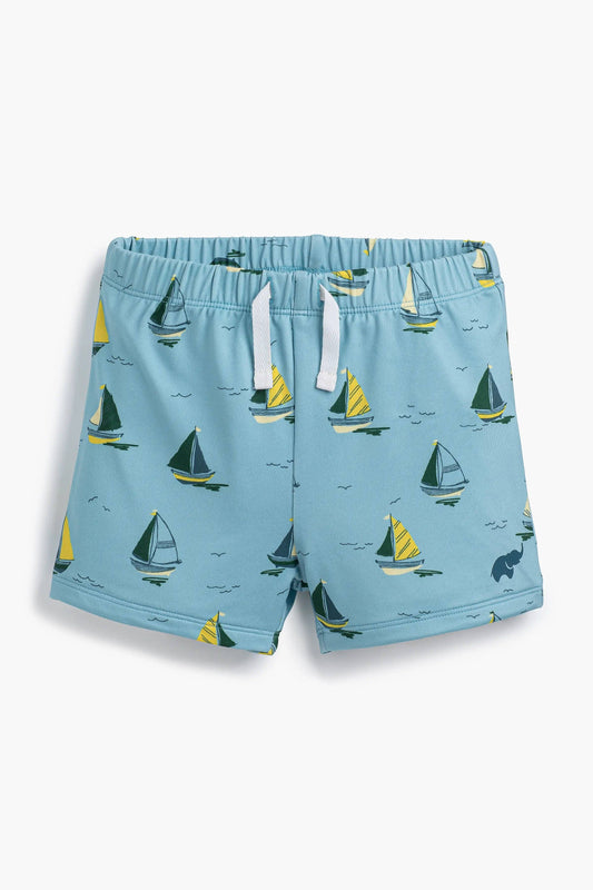 Kids Swim Shorts_Little Skippers on Blue