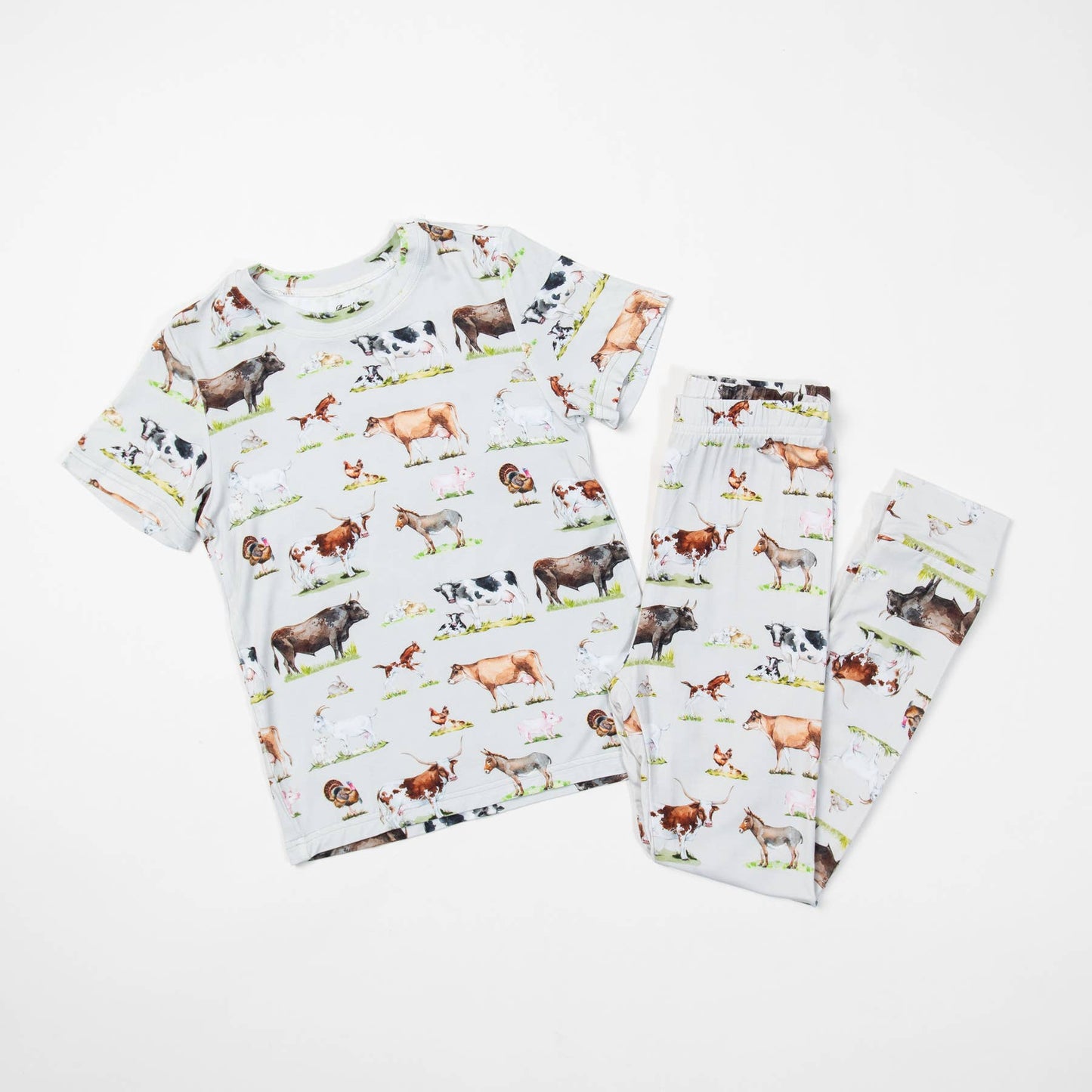 AFC Watercolor Animals Youth/Toddler Bamboo Pajama Set