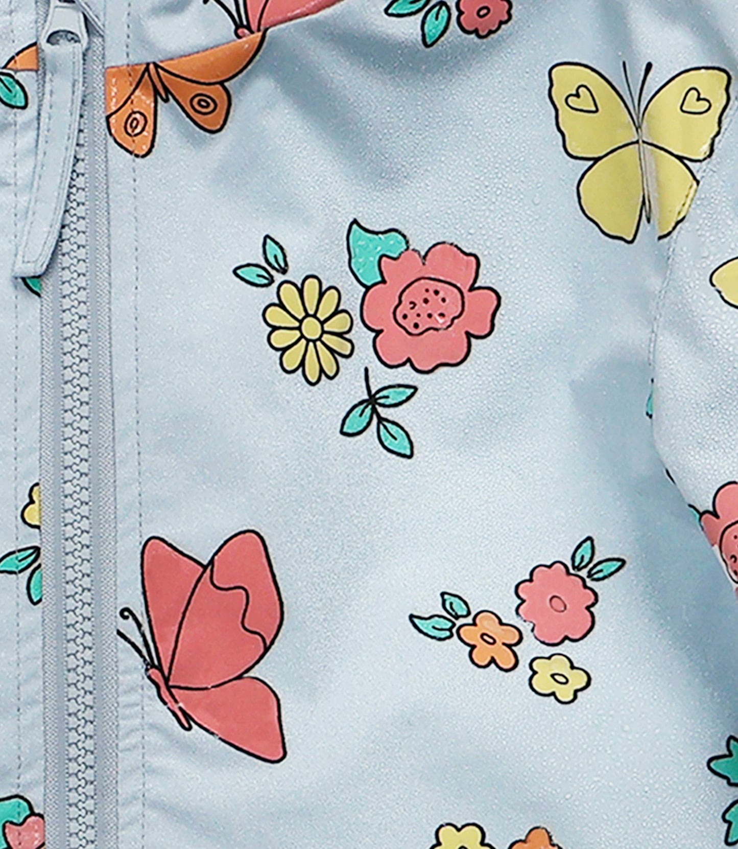 Flower and Butterfly Color Changing Raincoat