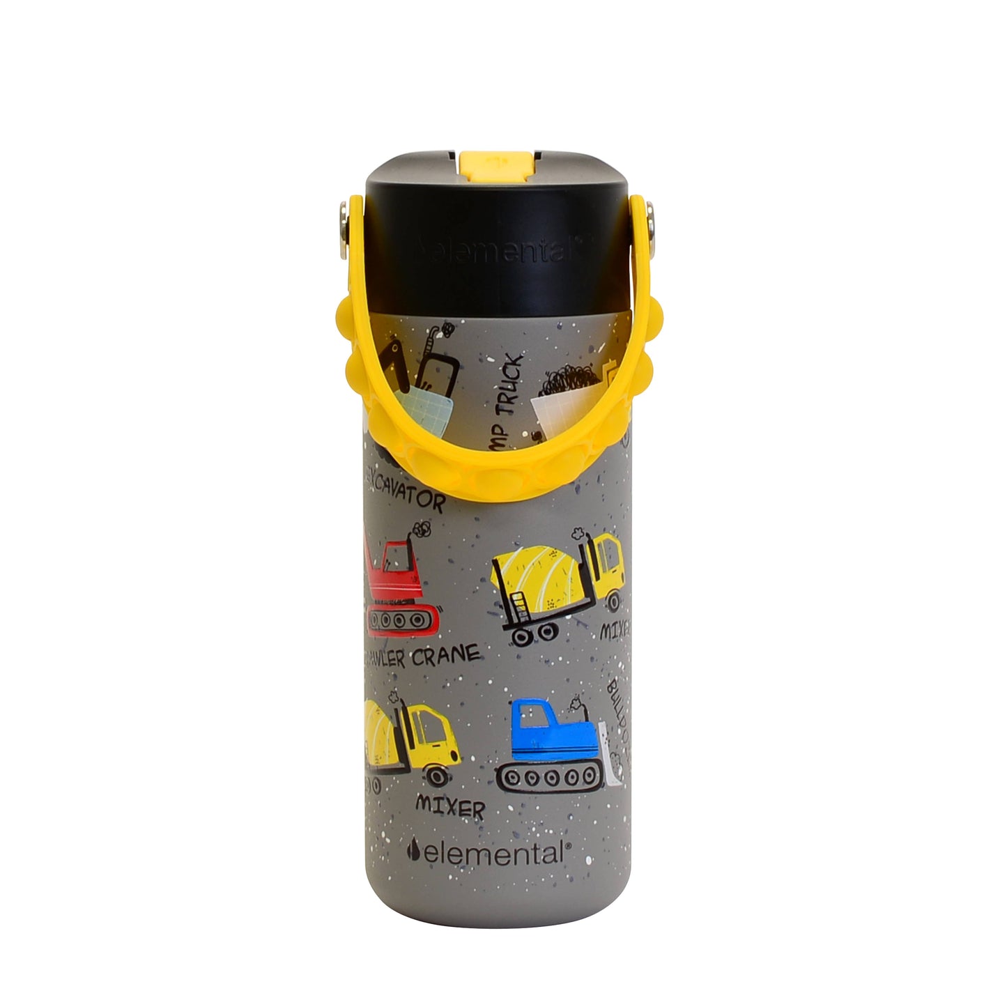 Fidget Handle Kids Stainless Bottle 18oz Construction