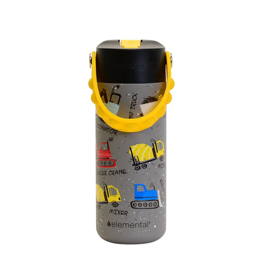 Fidget Handle Kids Stainless Bottle 18oz Construction