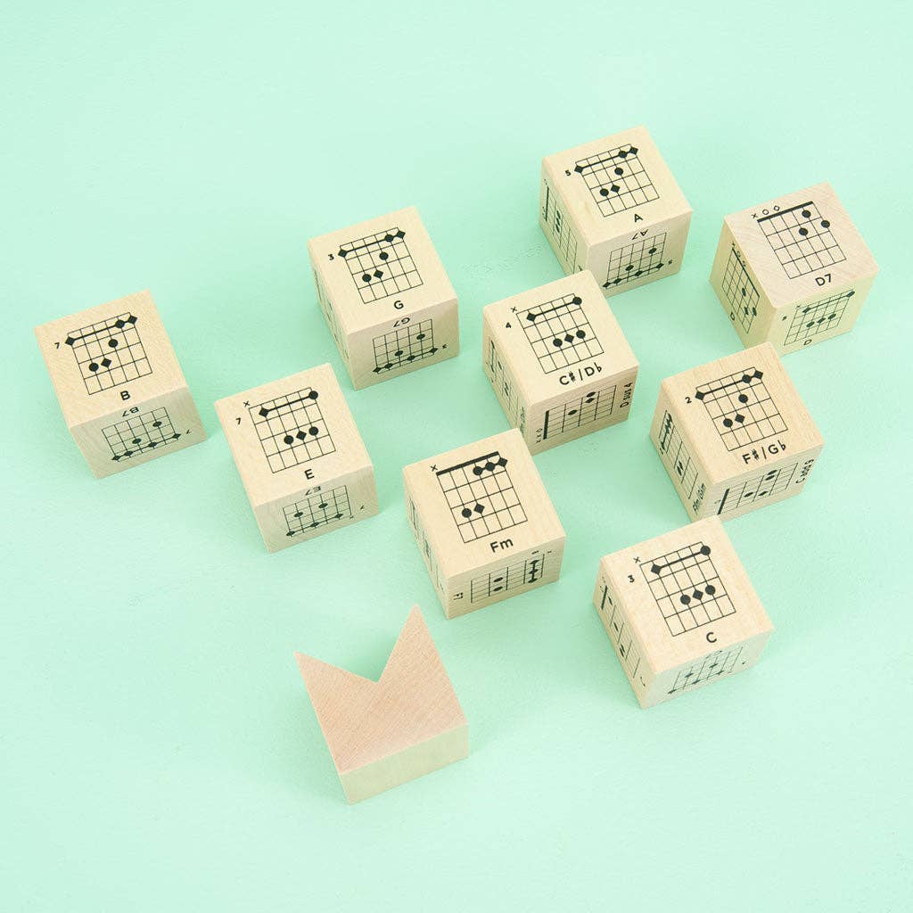 Uncle Goose Chord Cubes Guitar Blocks