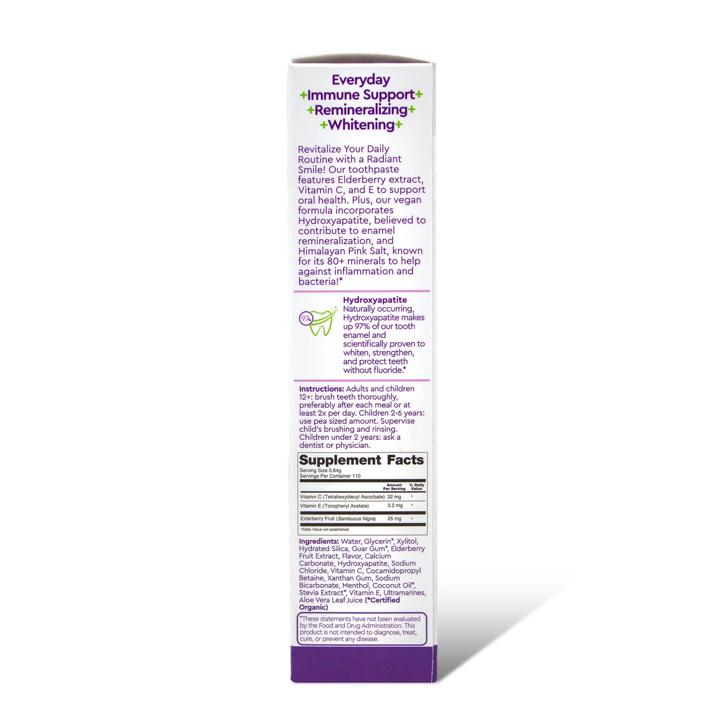 IMMUNI-MINTY Immune Support Toothpaste, Elderberry Mint