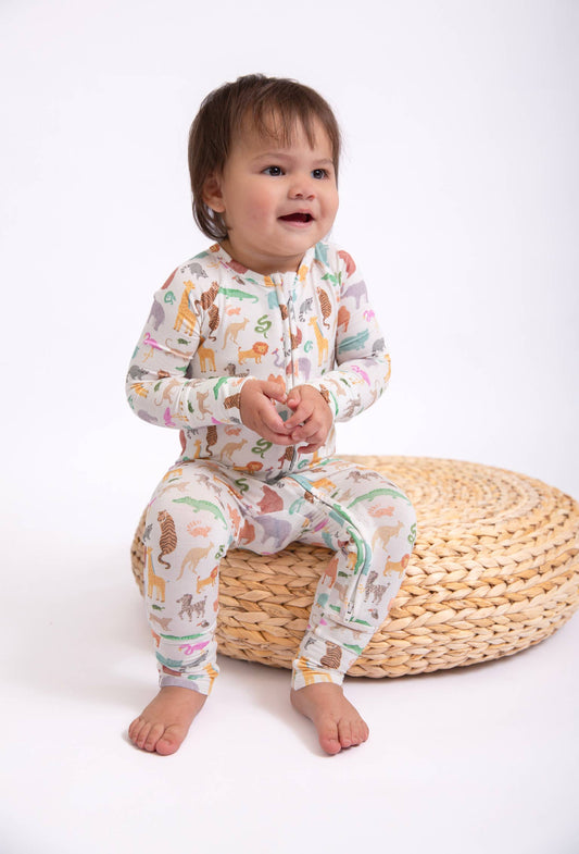Zoo Crew Convertible Zip PJs