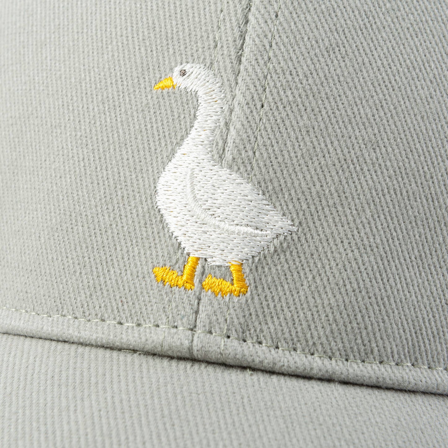 Kids Baseball Hat - Silly Goose Patch - Grey