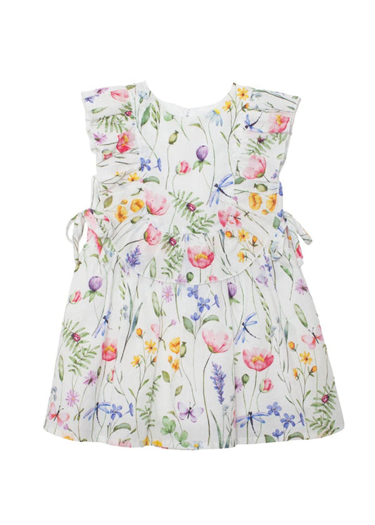 Ladybug Lane Cap Sleeve Floral Dress