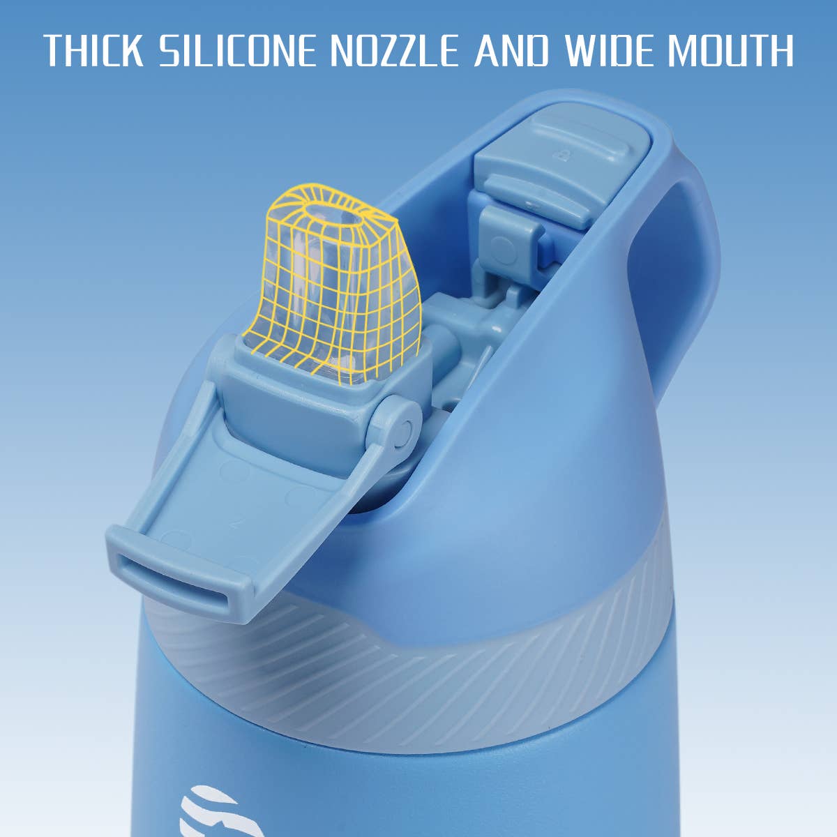 12oz. S/S Insulated Kid's Water Bottle With Pop-up Straw Lid