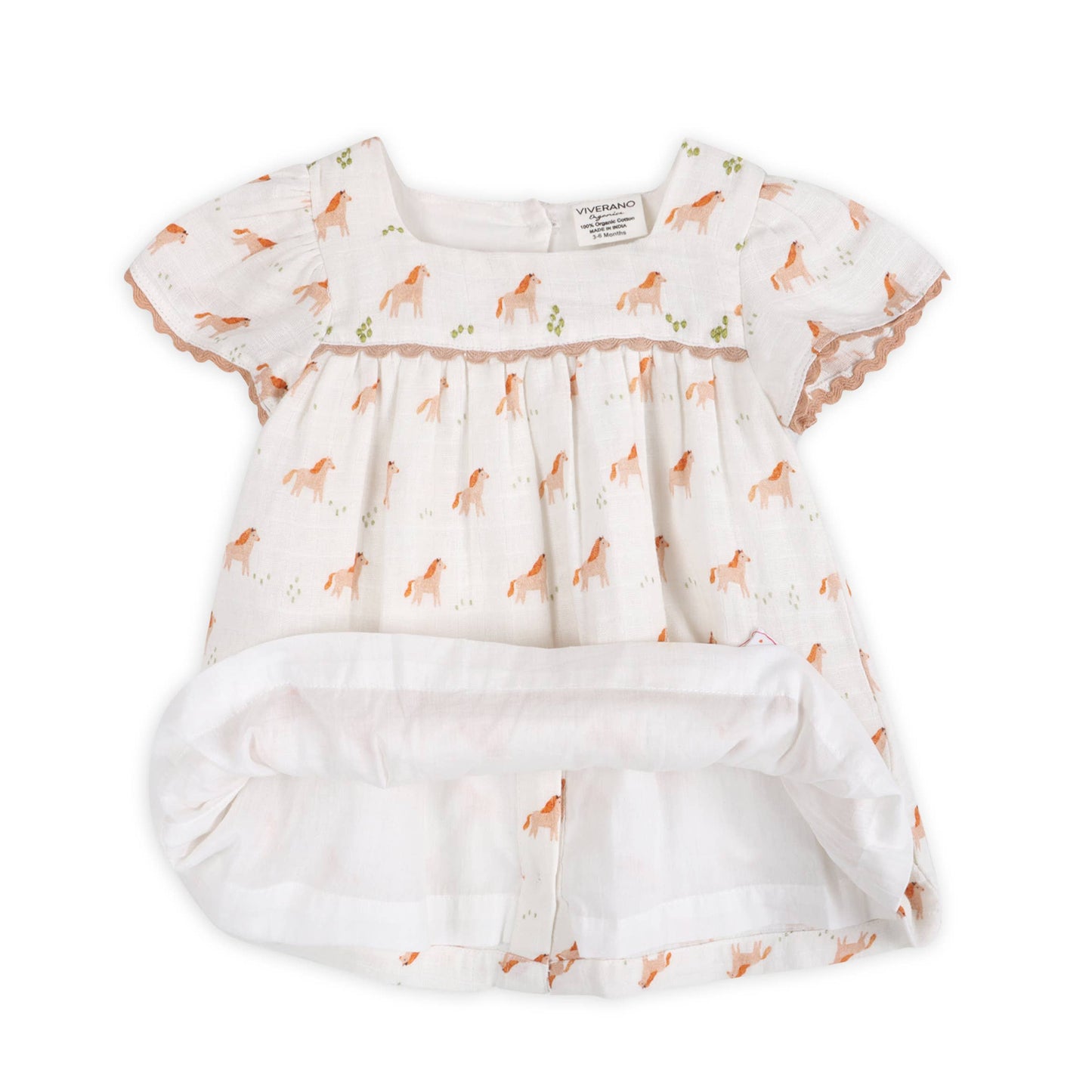 Horse Baby Dress + Bloomer (Organic)