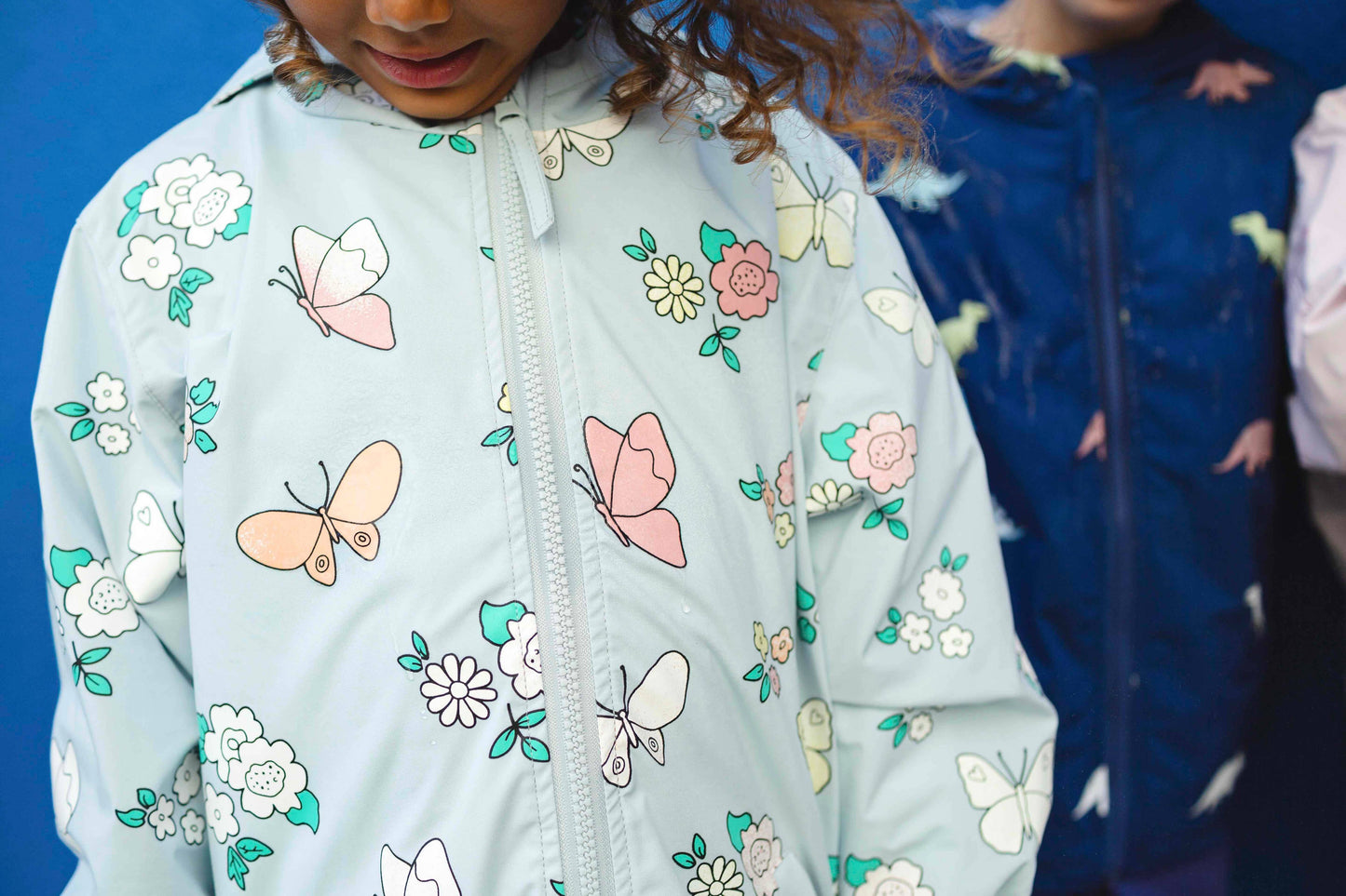 Flower and Butterfly Color Changing Raincoat