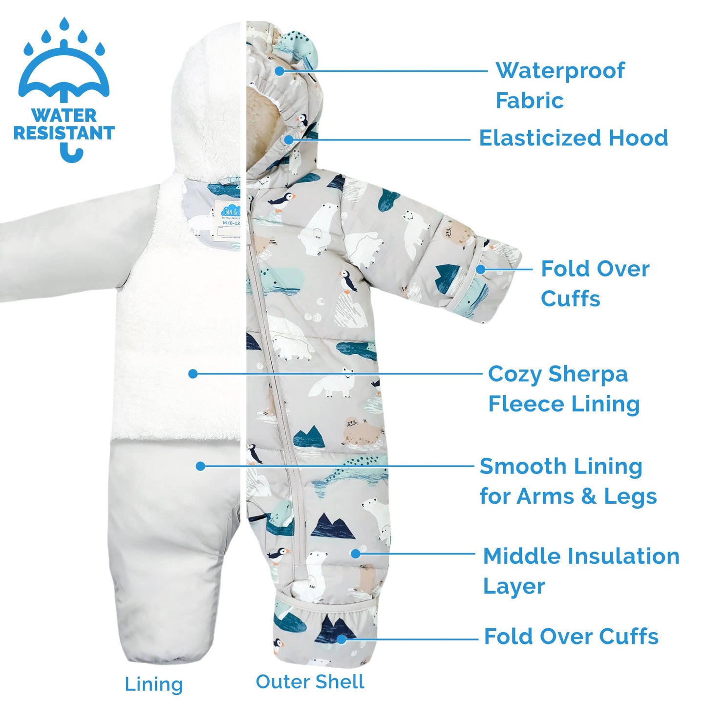 Polar Pals | Baby Snowsuit