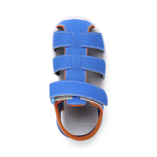 See Kai Run Cyrus Water Friendly FlexiRun Sandals | Blue/Orange