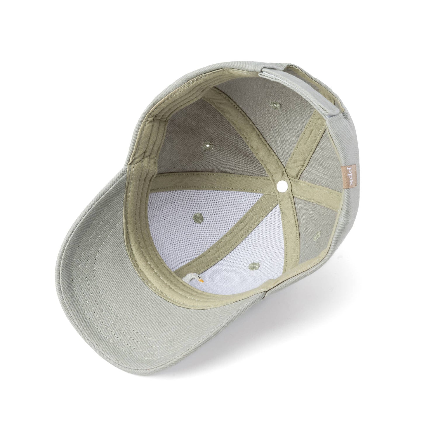 Kids Baseball Hat - Silly Goose Patch - Grey