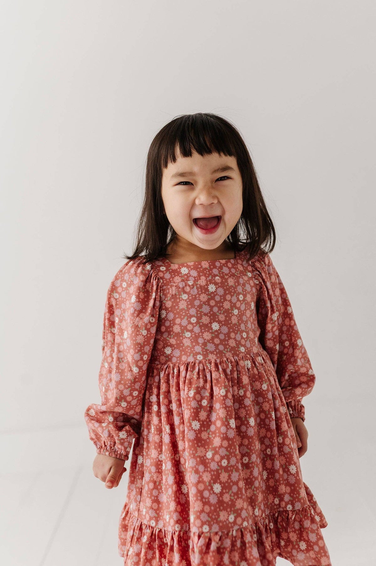 Babysprouts Girl's Long Sleeve Viscose Dress