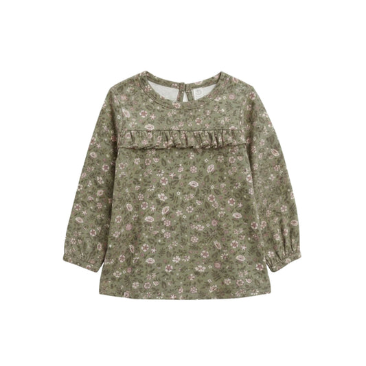Sorren Ruffle Long Sleeve Top - Kelsey Floral