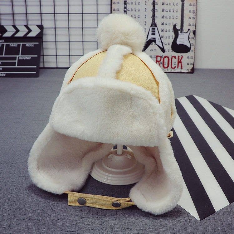 Faux-Fur Winter Hat for Kids- Cozy Winter Hat for Toddlers
