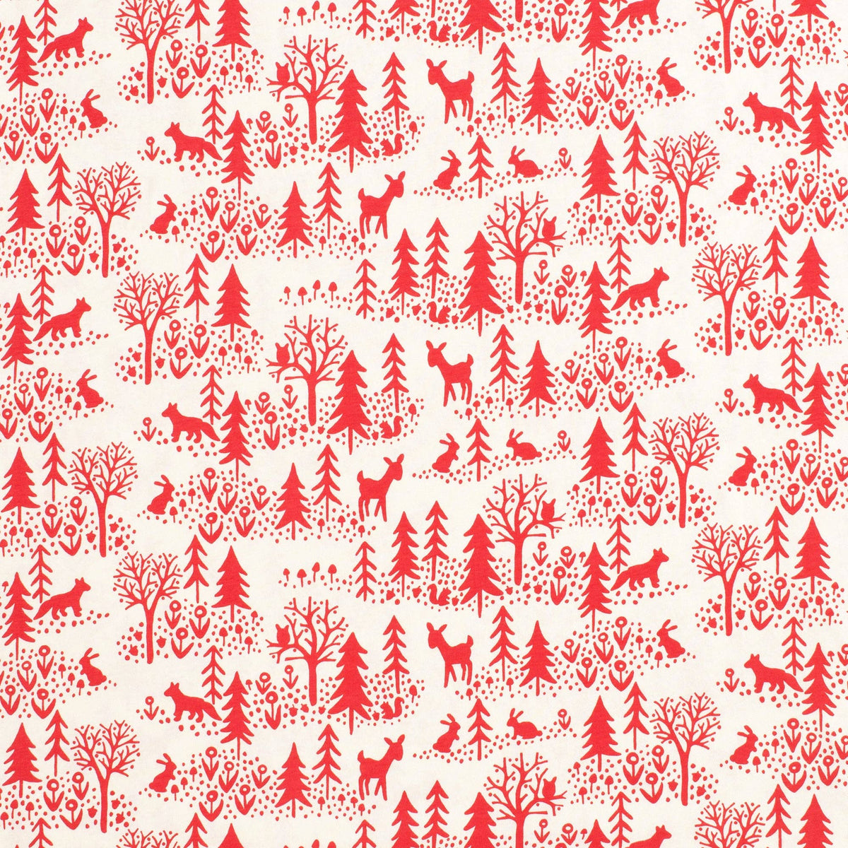 Calgary Dress - Winter Scenic Red