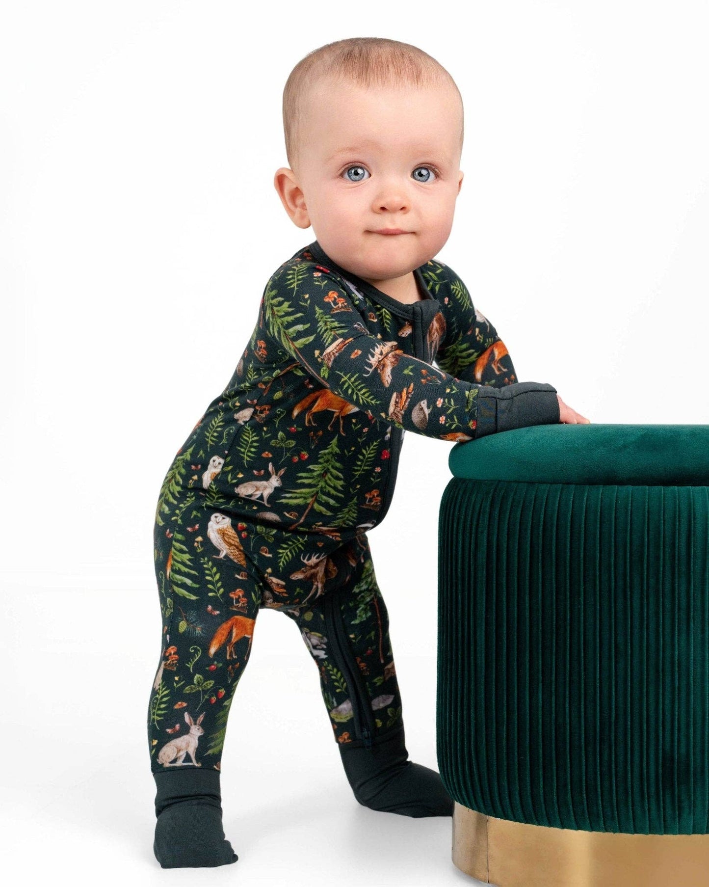 Wood You Be My Friend Romper, bamboo baby romper, bamboo pajama romper, soft baby romper, eco friendly baby romper, unisex baby outfit, baby sleepwear, sustainable baby clothes, bamboo sleep romper, cozy baby pajamas, bamboo sleepwear