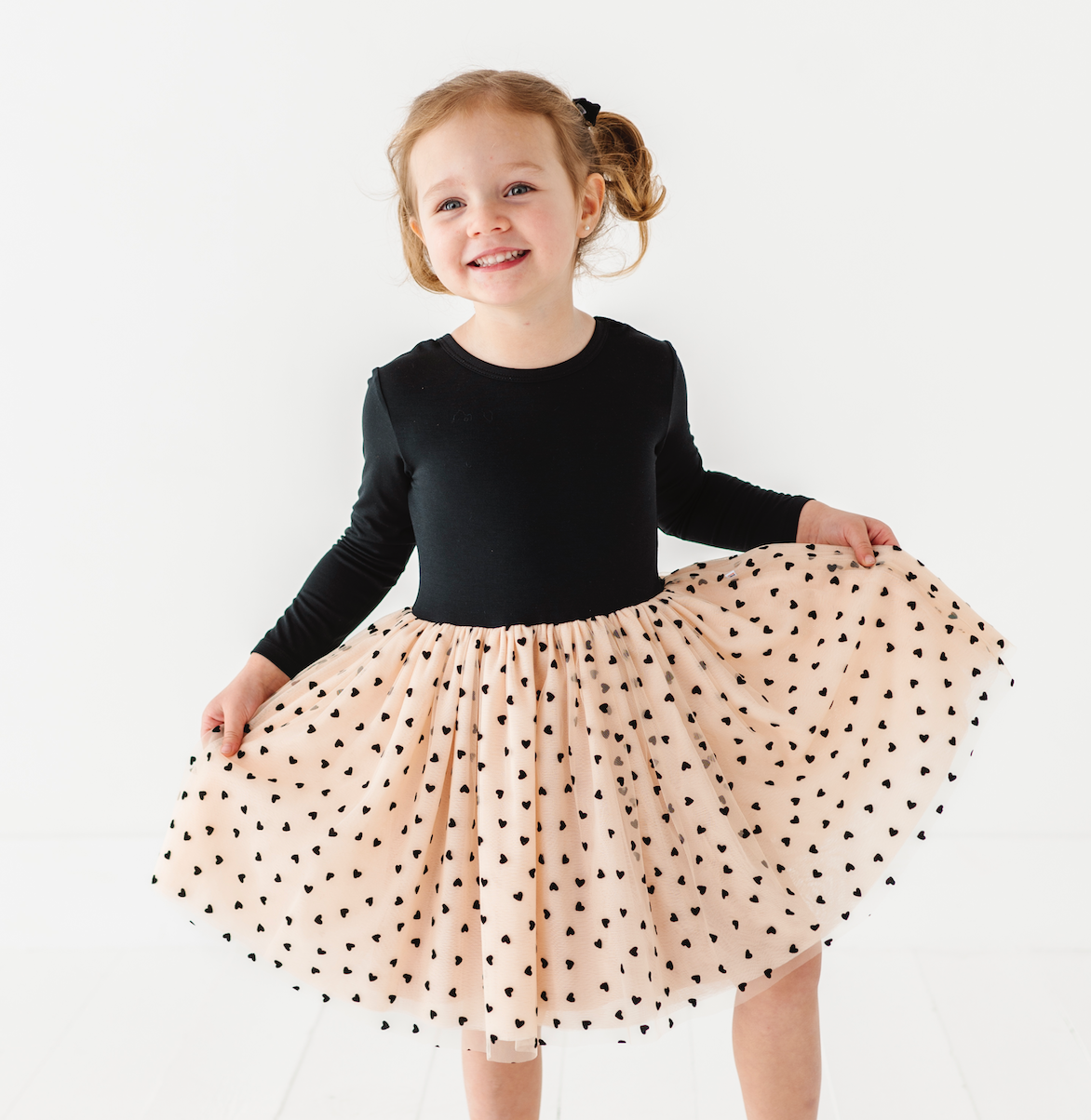 Girls Velvet Tulle Dress - Girls Holiday Dress - Margot