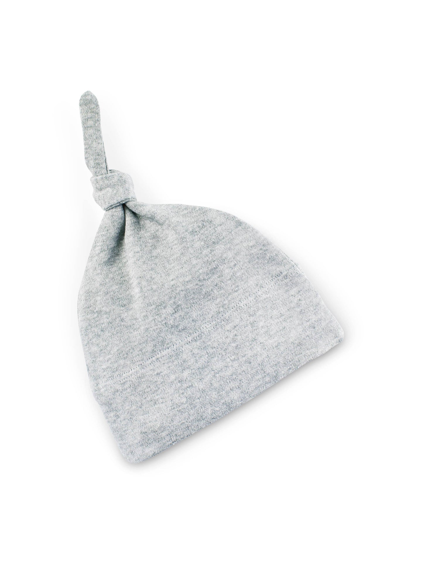 Organic Baby Classic Knotted Hat - Heather Grey