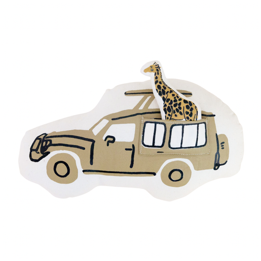 Safari Van Canvas Pillow